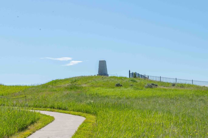 The Memorial on Top of Last Stand Hill