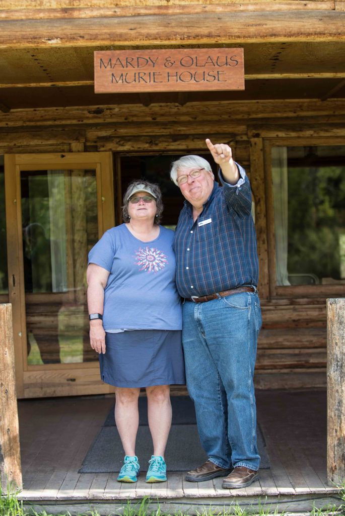 Donna and Docent Dan At The Murie House